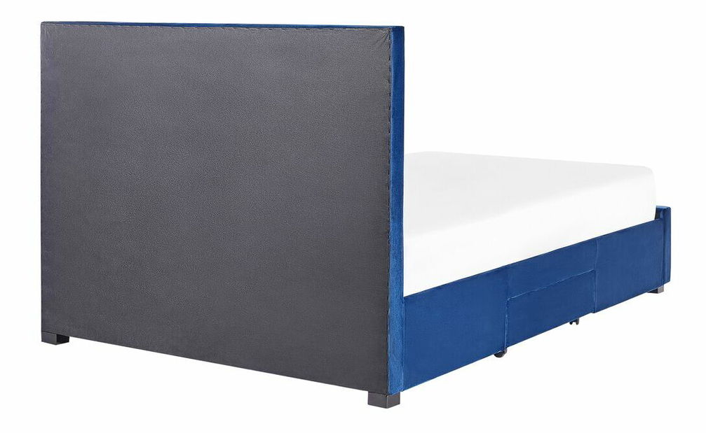 Manželská posteľ 180 cm Levi (modrá)
