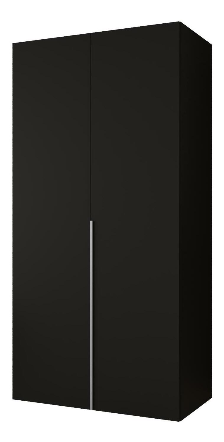 Dulap de haine 100 cm Alice 1 (Negru + Cașmir)