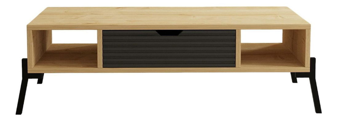 Măsuță de cafea Munibo (stejar zafir + antracit) 