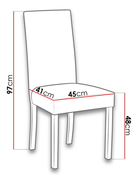 Étkezőszék Hellen II (fehér + szürke)