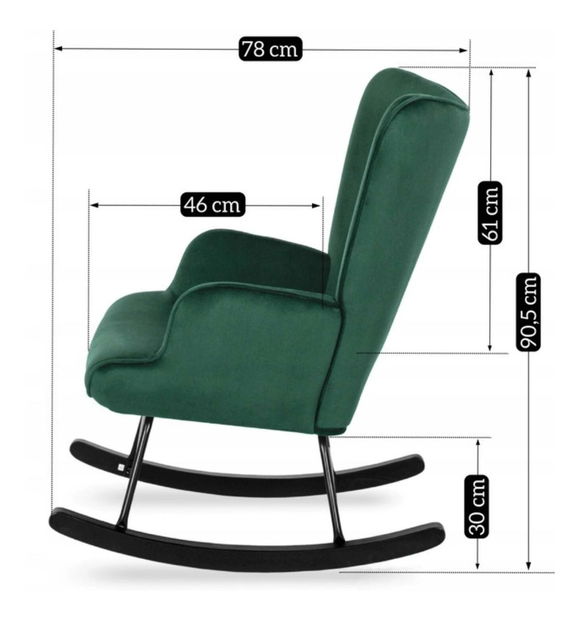 Hintafotel Especula (zöld) 