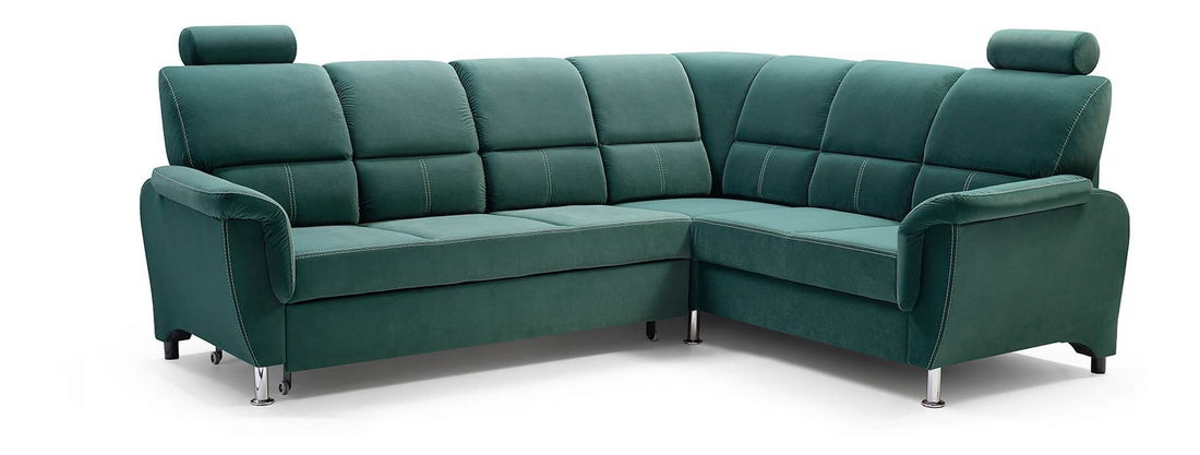 Rohová sedačka Dina (zelená) (P)