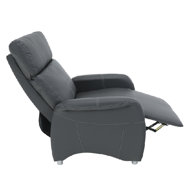 Fotoliu pentru relax Francesco CH 113100 piele PU Gri