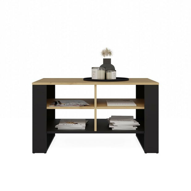 Dohányzóasztal Maduro 4 (artisan tölgy + fekete)