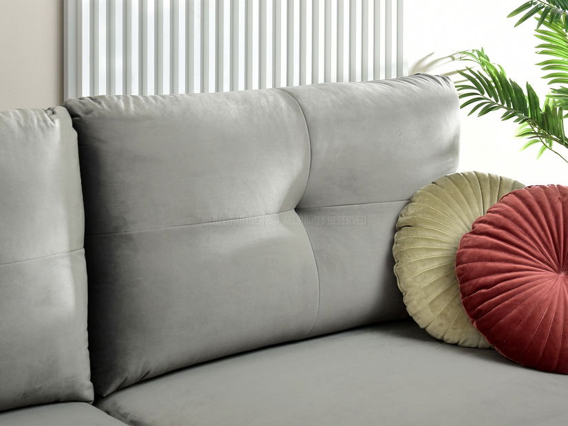 Kétszemélyes kanapé Lasciare (szürke + fekete)