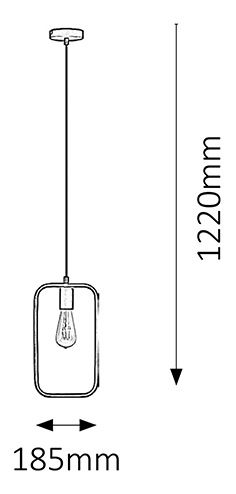 Závesné svietidlo Levi 2567 (čierna)