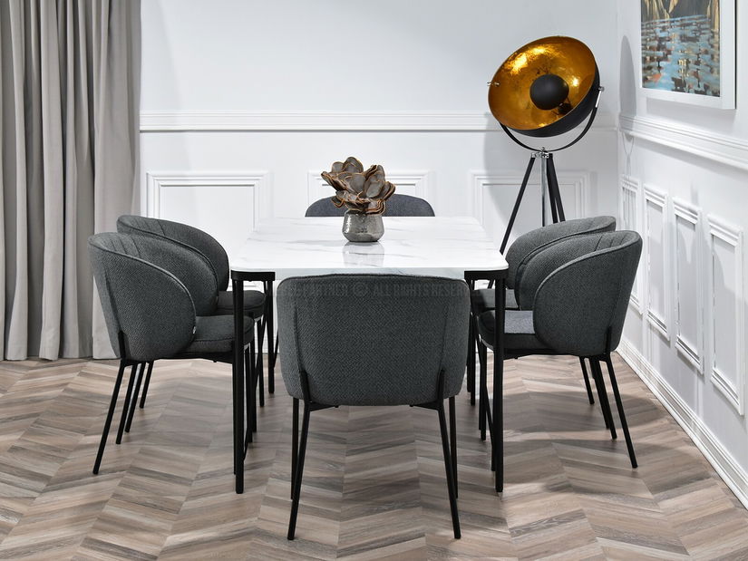 Stolička Felix (grafit + zlatá)