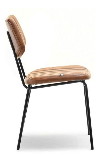 Stolička Hugo (hnedá + čierna)