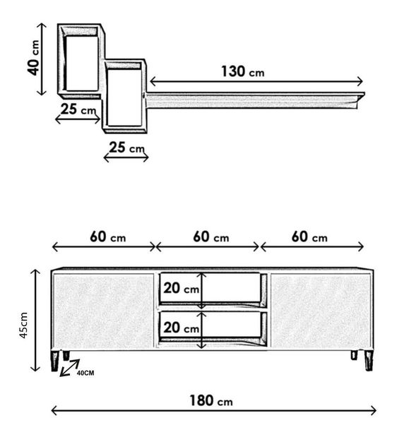 Mobilier living Leviathan 510 (alb)