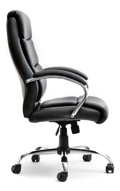 Fotoliu Luxus (negru + crom)