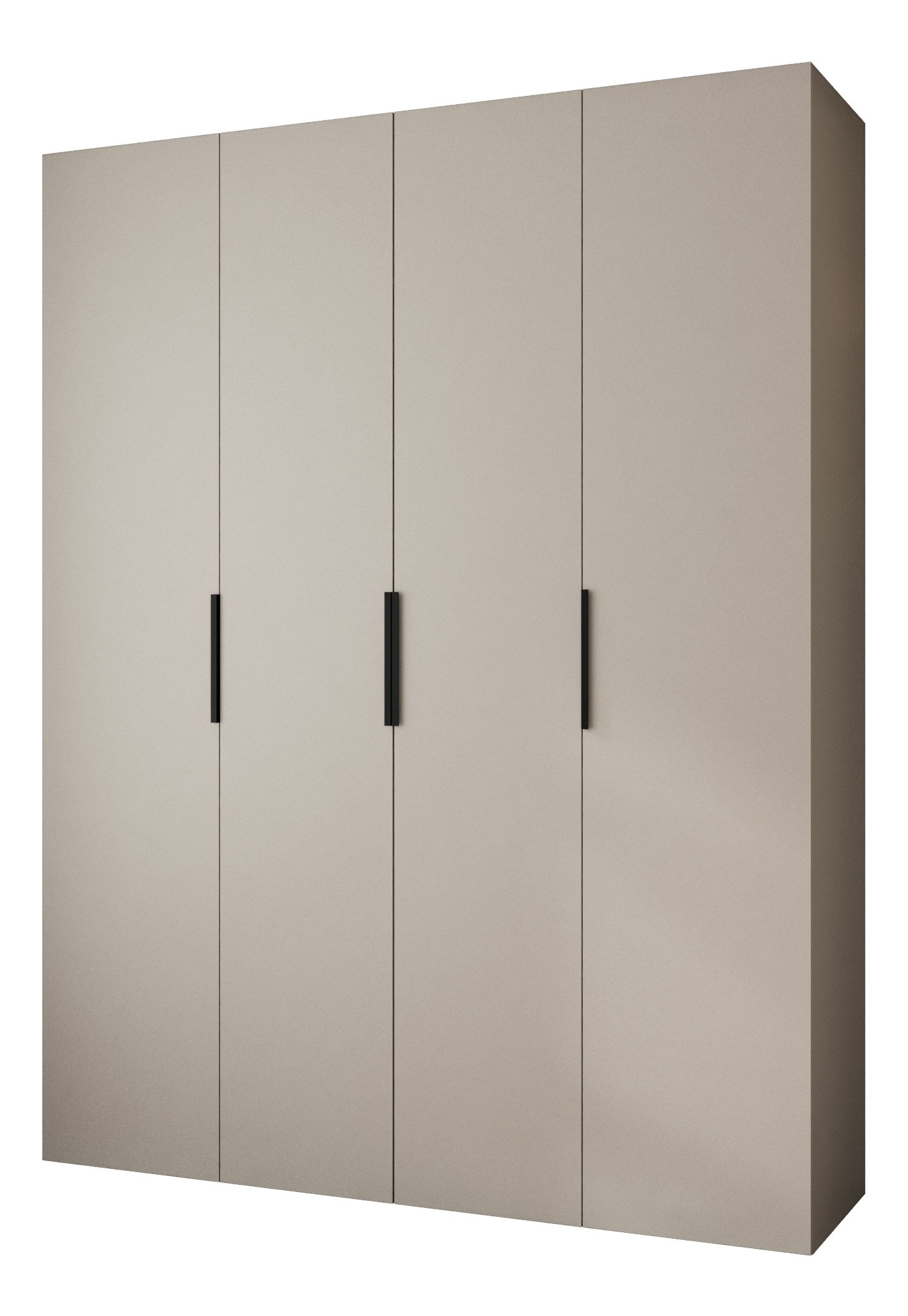 Šatníková skriňa 190 cm Carmela 40-4 (kašmír + čierna)