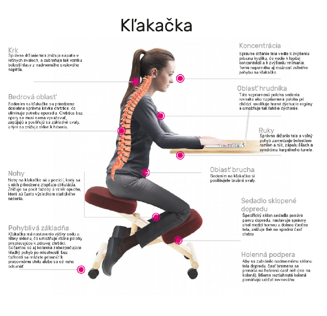 Ergonomické kancelárske kreslo Rusu (sivá + čierna) *bazár