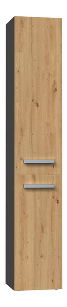 Dulap de baie Neltossa 14 (antracit + stejar artisan)
