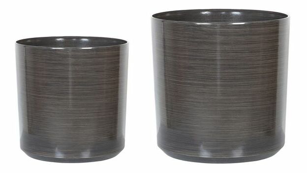 Set posuda za cvijeće 2 kom. VIVRE (kamen) (smeđa)