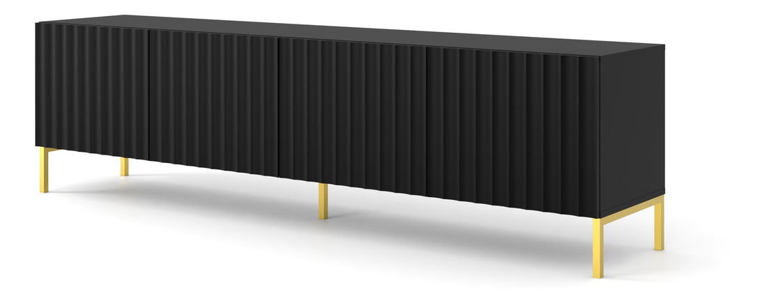 Masă TV 200 4D Warsaw (Negru + Auriu)