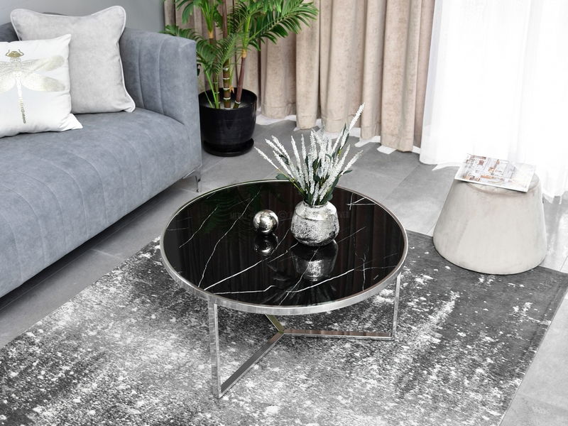 Stolić za kavu Natol (crna + krom)