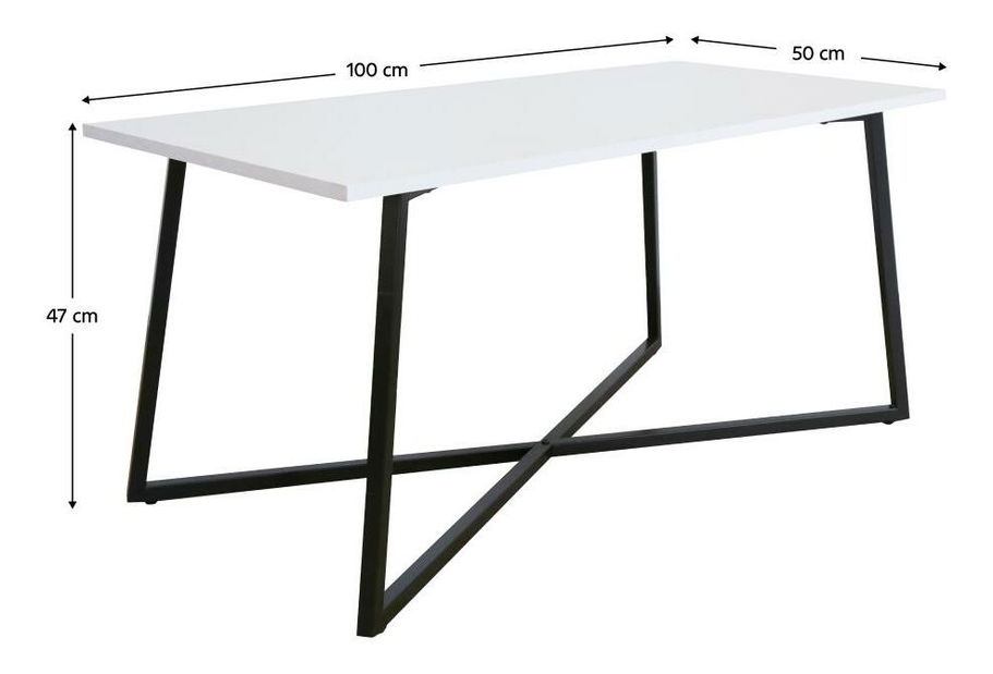 Stolić za kavu Bertu (bijela + crna)