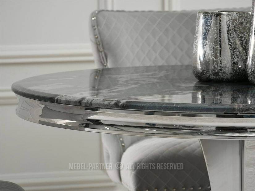 Étkezőasztal West (szürke kék + króm)