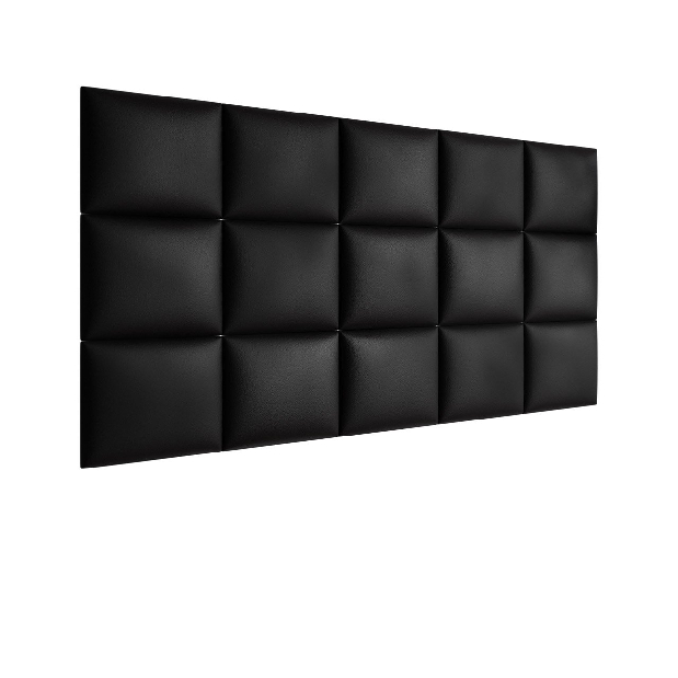 Čalúnený nástenný panel Pazara 40x30 cm (ekokoža soft 011 (čierna)