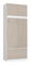 Ruhásszekrény Submarino (fehér + fényes cappuccino)  (felépítménnyel)