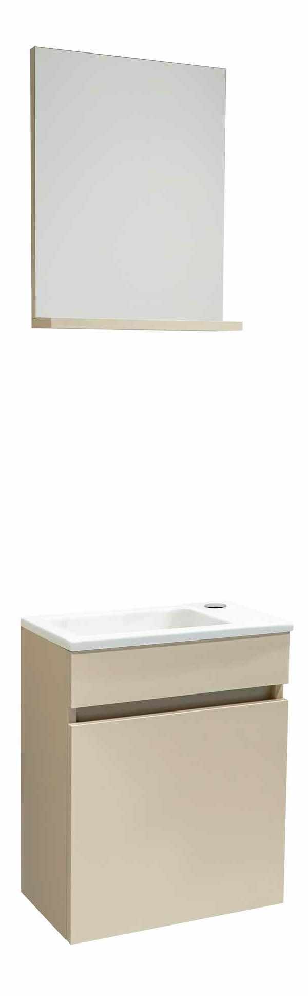 Kúpeľňová skrinka Fitti (norková) (so zrkadlom) 1