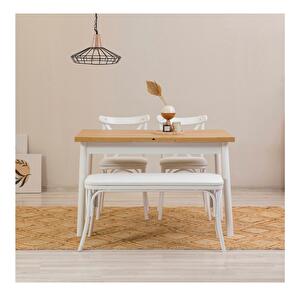 Set mobilier sufragerie Duvasa 20 (alb) (pentru 4 persoane)