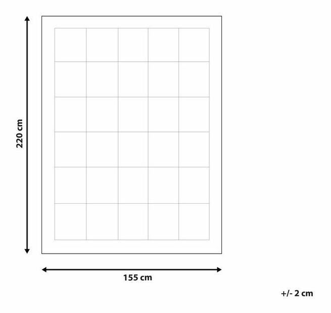 Prikrývka 220x155 cm Rijeka (biela)