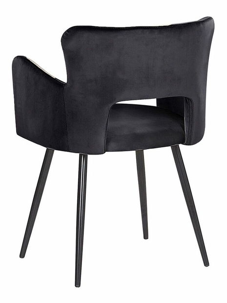 Set 2 ks jedálenských stoličiek Shelba (čierna) 