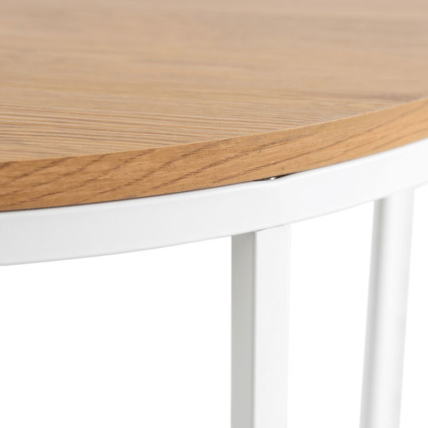 Konferenčný stolík Hubiera (dub zlatý + biela) 