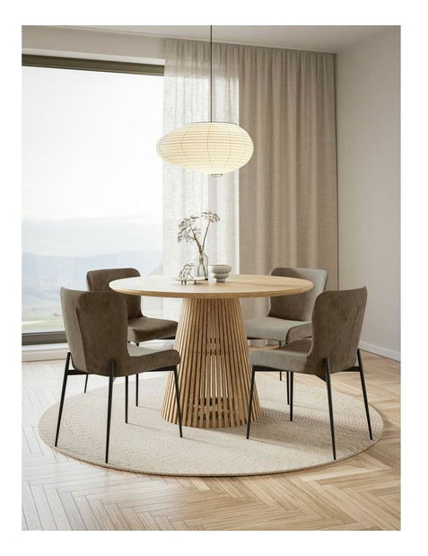 Jedálenská stolička Nebula (hnedá + čierna)