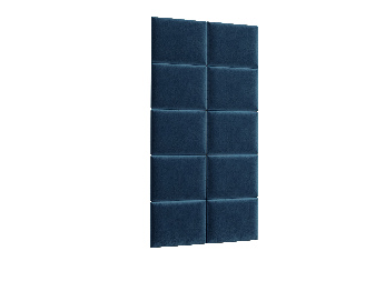 Kárpitozott panel szett 10 db.  Quadra 100x200 cm (kék)