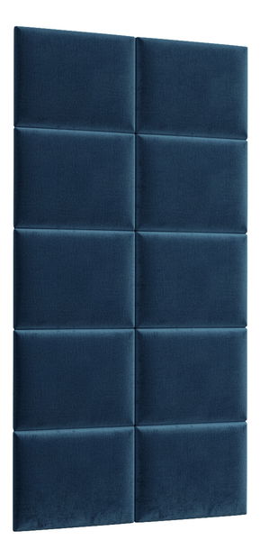 Set 10 panouri tapițate Quadra 100x200 cm (Albastru)