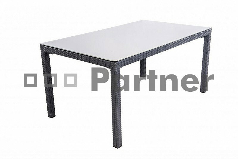 Záhradný nábytok Laura II. 1+6 antracit (Umelý ratan)