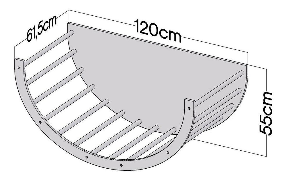 Lezecký oblúk pre deti Arko 1 (breza)