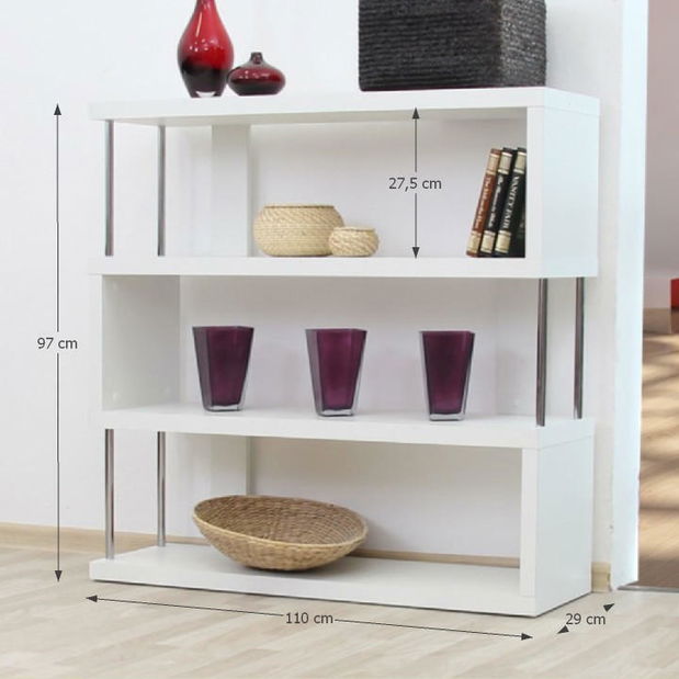 Regál Baldock FP 3D biela