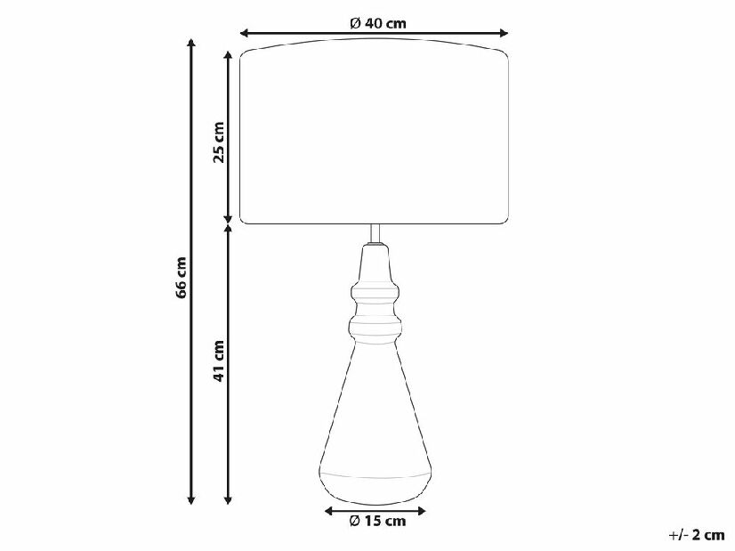 Stolna lampa Caviar (crna)