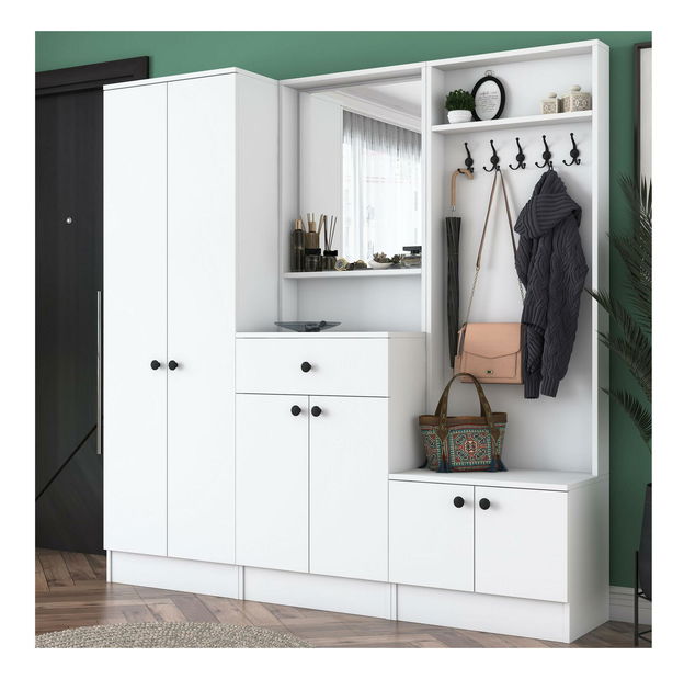 Előszoba fal Maui M3 (fehér) 