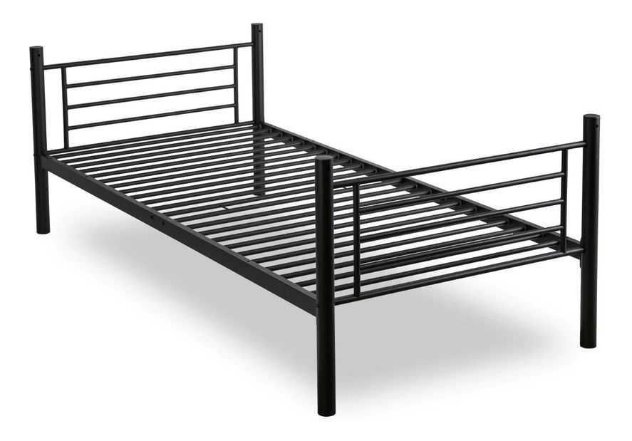 Dječji krevet na kat 90 cm Riverside (crna) (s podnicom)