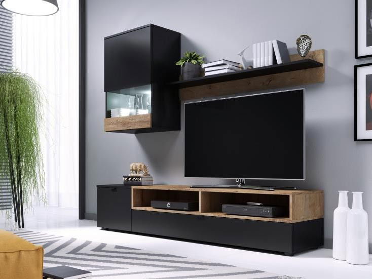 Obývací stena Patria (čierna)