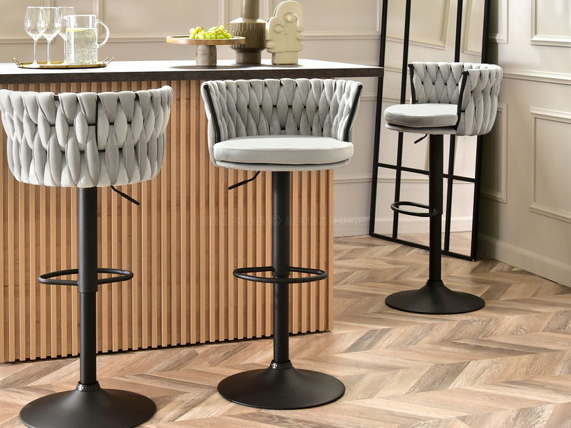 Stolička Adel (sivá + čierna)