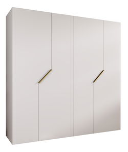 Šatníková skriňa Alaris 1 200 (biela + zlatá)