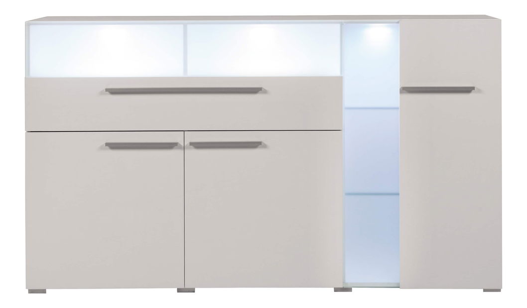 Vitrína Manby Typ 47 (biela + biely lesk)