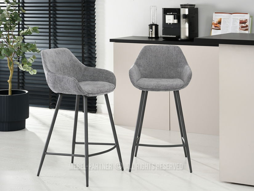 Stolica Miguel (siva + crna)