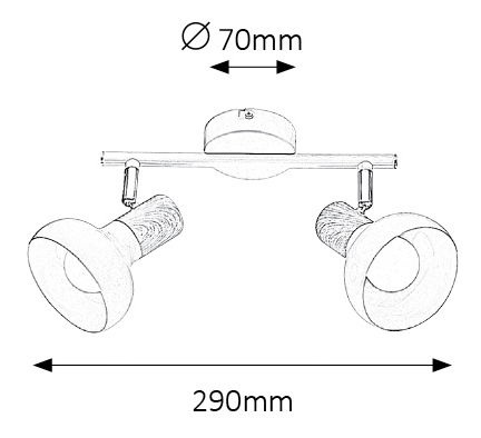 Pontvilágítás Holly 5944 (fehér + bükk)