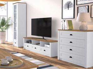 Namještaj za dnevni boravak Patrick IV (bor andersen + hrast lefkas tamni)