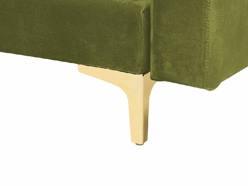 Sarok ülőgarnitúra zsámollyal Aberde (zöld)