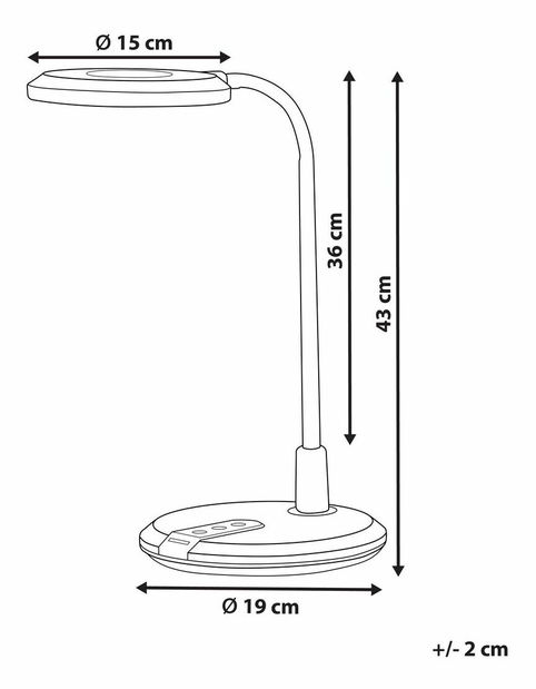 Lampă de masă Cormac (argintiu)