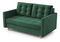Kétszemélyes kanapé Jennifer (sötétzöld)