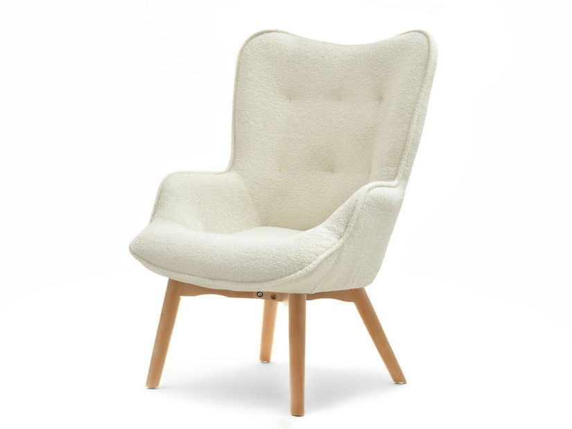 Fotelja Nutri (krem + bukva)