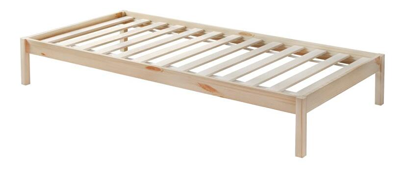Pat etajat pentru copii , cu pat suplimentar 90 cm Virtuoso (natural) (cu somieră) (cu sp. depozitare)